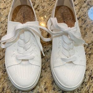Lucky Brand White Knit Sneakers for Women